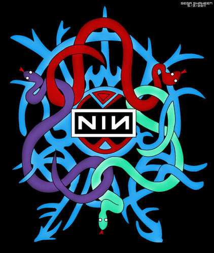  Snakes on the NIN logo