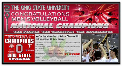  2011 MEN'S volleyball NCAA NATIONAL CHAMPIONS