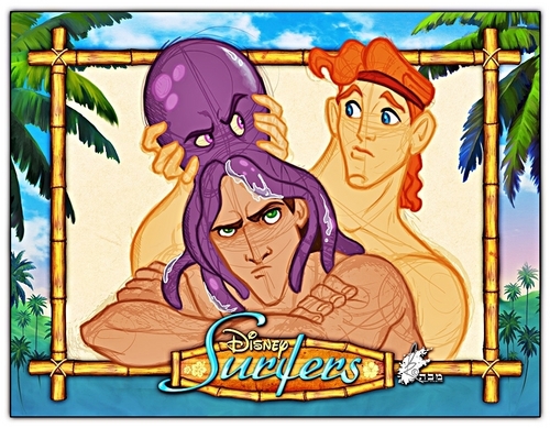  Disney Surfers - Tarzan + Herc