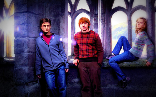 Harry, Hermione and Ron<3
