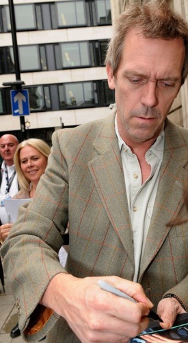  Hugh Laurie - Leaving at BBC Radio 2 Studios,May 2011