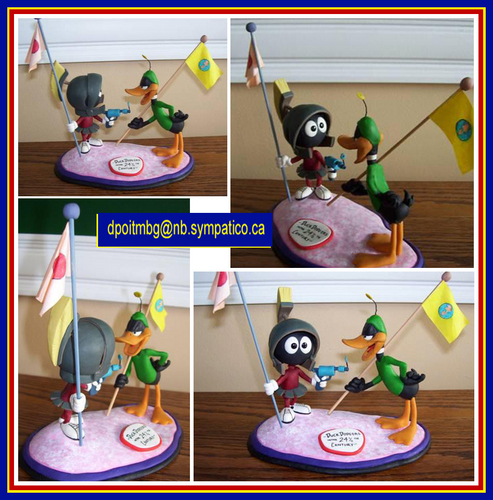  Marvin Martian & Daffy アヒル, 鴨 Sculpture