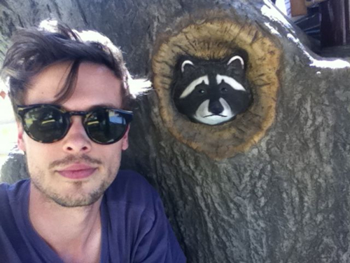  Matthew and a raccoon