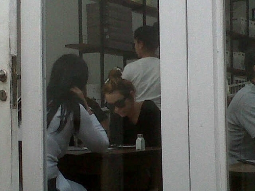 Miley - Having Lunch in Buenos Aires, Argentina (7th may 2011)