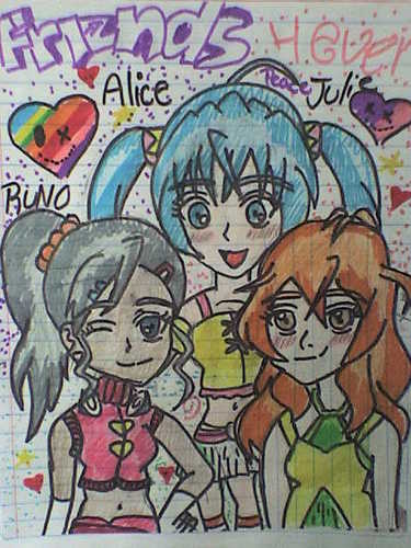 alice,runo and julie