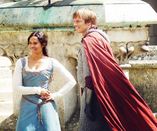 bradley and angel all smiling and adorable filming season 4