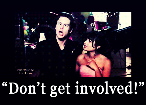  "Don't get involved!"