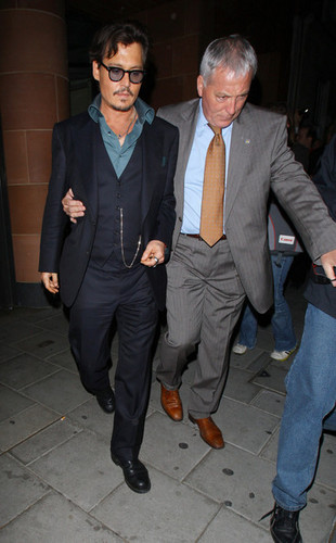  Johnny Depp Leaving Cipriani restaurant - May 12 , 2011