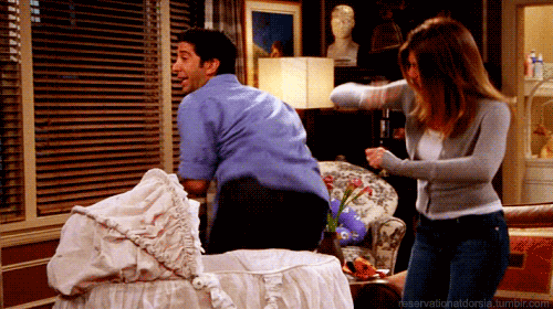  Ross and Rachel cantar "baby got back" to Emma XD