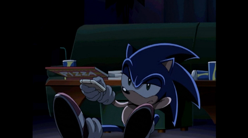  Sonic's Watching TV!!