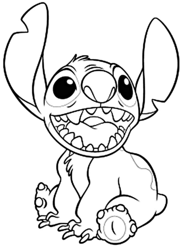 Walt 迪士尼 Coloring Pages - Stitch