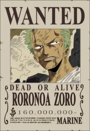  Zoro's Wanted Poster