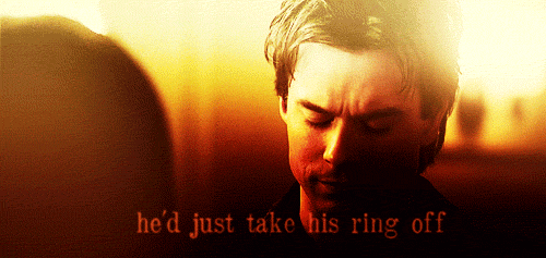  he'd just take his ring off