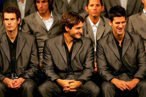  Andy, Roger & Novak (I 1der Were Nadal Cud B?) Cinta Everyfing Bout The Serbernator 100% Real ♥