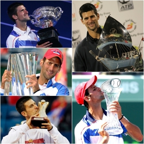Australian, Dubai, Indian Wells, Miami & Serbia Open 2011 (5 Tournaments = 5 Trophies) 100% Real ♥
