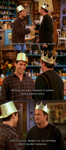  Chandler's bachelor party