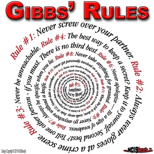  Gibbs' Rules