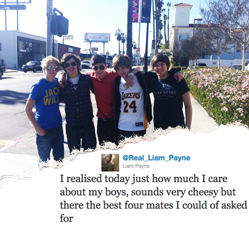  Goregous Liam Twets About His Boyz!!! (Cheesy) 100% Real ♥