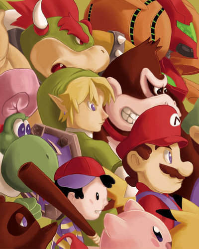 Nintendo Characters - We Will Fight 'Till the End