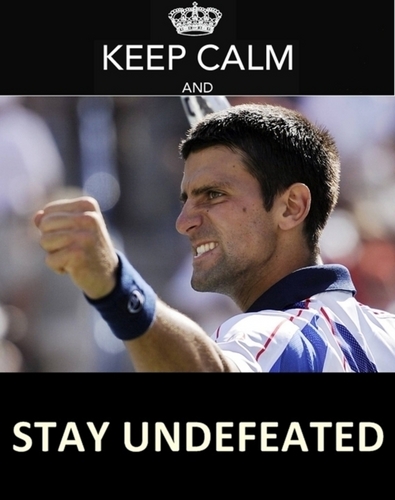 Novak! 37 Wins & Counting (Keep Calm & Stay Undefeated!) 100% Real ♥ 
