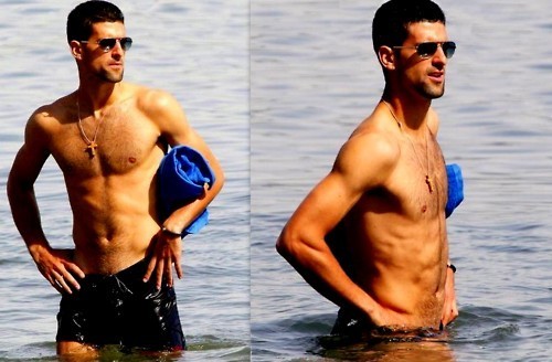  Novak Taking A Swim!! (Love Everyfing Bout The Serbernator) 100% Real ♥
