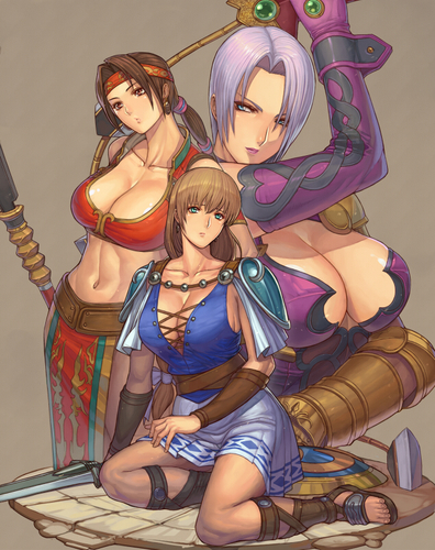  Seong-Mina, Sophitia, and Ivy