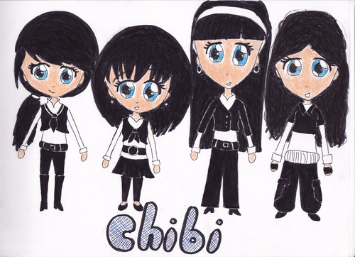  The girls as chibi!