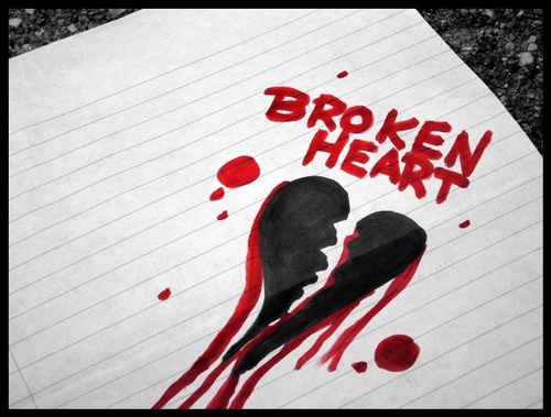  crying broken ハート, 心