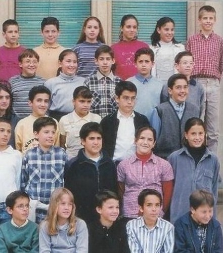  gerard piqué in school always he was taller than others children