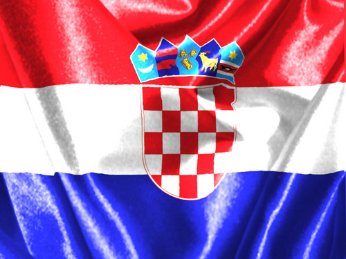  the flag of Croatia (: