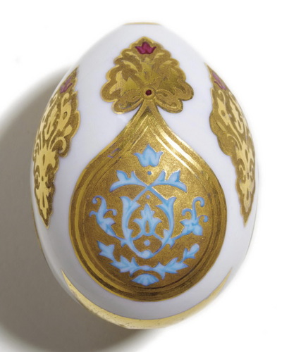  Antique porcelain, tiled Russian Easter Eggs