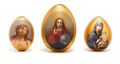  Antique Russian porcelaine Easter Eggs