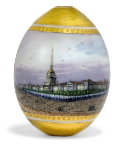  Antique Russian porcelain, tiled Easter Eggs