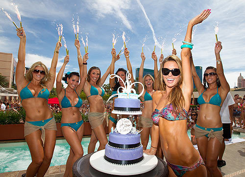  Celebrates her birthday at the Wet Republic pool at the MGM Grand in Las Vegas | May 13, 2011.