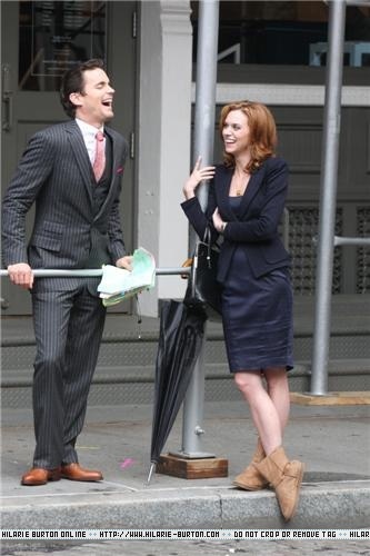  Hilarie BurtonFilming on Location in Soho - May 17, 2011