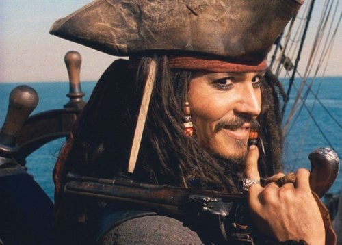  Johnny Depp is Captain Jack Sparrow