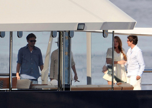  Leonardo DiCaprio and Steven Spielberg on a Yacht