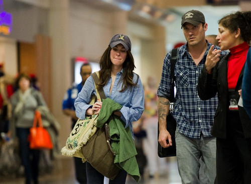 Megan Fox & Brian Austin Green: LAX Liftoff