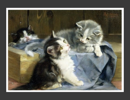  My painting of kittens