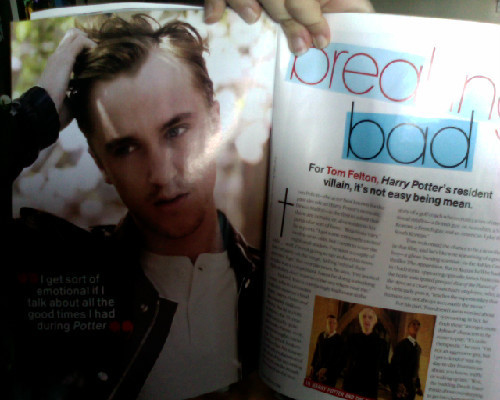  Tom Felton in Teen Vogue