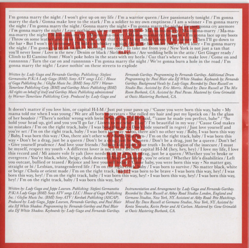  'Born This Way' Album Booklet Scans