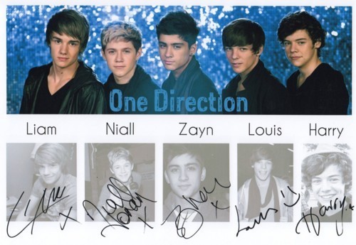  1D = Heartthrobs (Enternal Love) 1D Signitures!! pag-ibig 1D Soo Much! 100% Real ♥