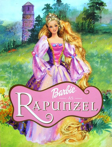  FINALLY! Better quality of búp bê barbie Rapunzel book cover!