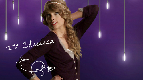  For Chiissca - Taylor rapide, swift Autograph