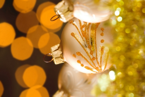  Golden 크리스마스 decoration