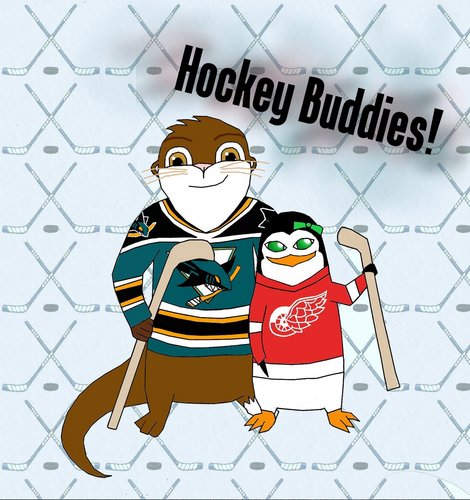  Hockey Buddies! - Brandon and 天使