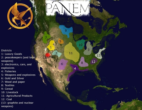  Map of Panem - The Hunger Games