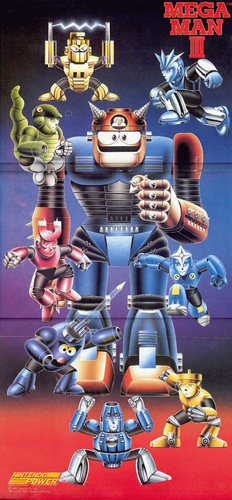  Mega Man 3 निनटेंडो Power poster