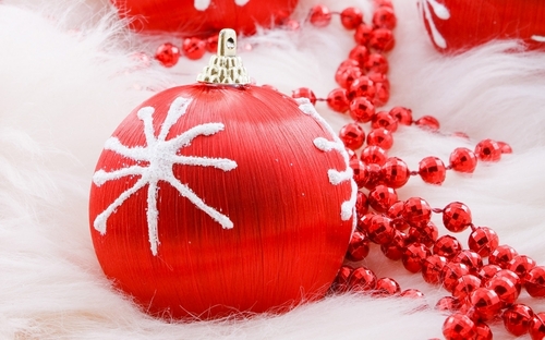  Red Krismas ornaments