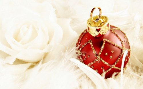  Red Christmas ornaments